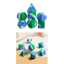 Silicone Dice Set - Earth (7)