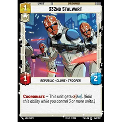 Star Wars: Unlimited Löskort: Twilight of the Republic: 332nd Stalwart